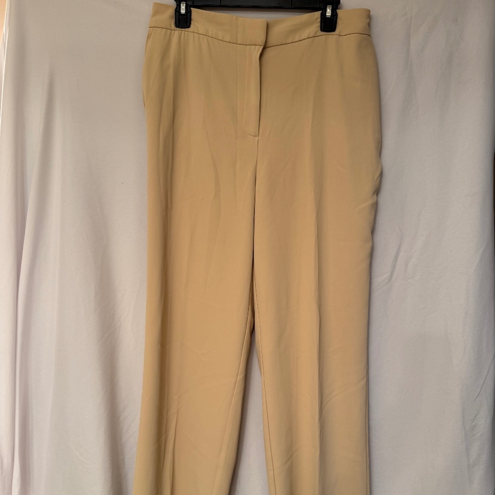 Rachel Zoe Camel Wide Leg Trouser Pants Elastic Waist — Size 10